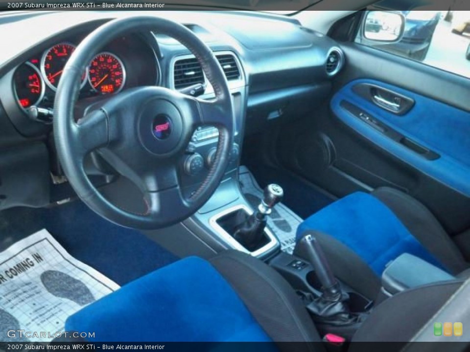 Blue Alcantara Interior Photo for the 2007 Subaru Impreza WRX STi #63052741