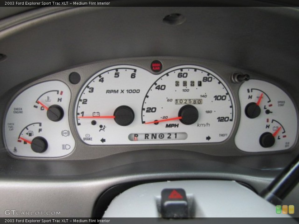 Medium Flint Interior Gauges For The 2003 Ford Explorer