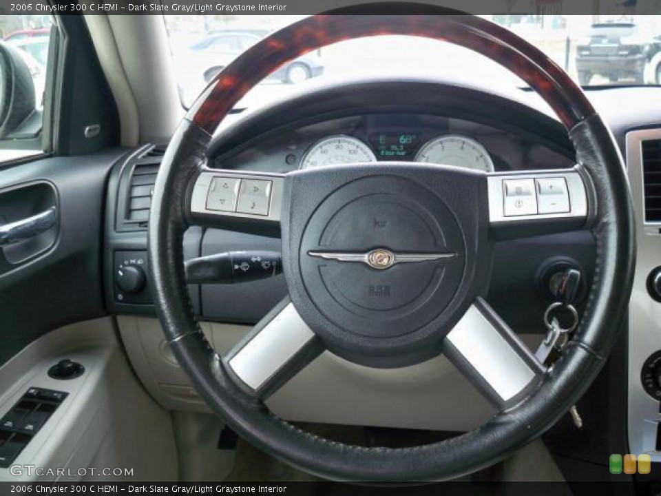 Dark Slate Gray/Light Graystone Interior Steering Wheel for the 2006 Chrysler 300 C HEMI #63055717