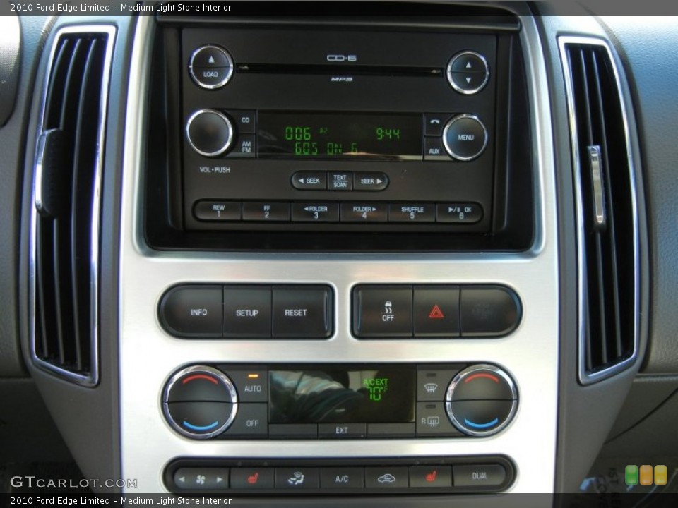 Medium Light Stone Interior Controls for the 2010 Ford Edge Limited #63056947