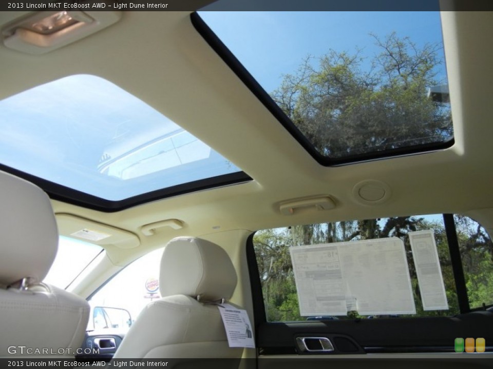 Light Dune Interior Sunroof for the 2013 Lincoln MKT EcoBoost AWD #63057529