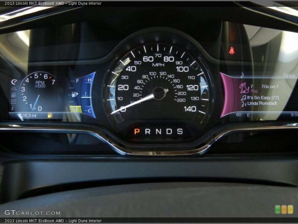 Light Dune Interior Gauges for the 2013 Lincoln MKT EcoBoost AWD #63057547