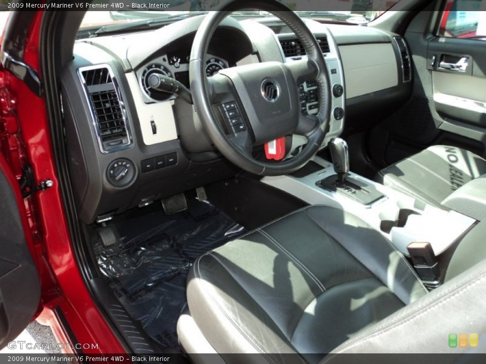 Black Interior Prime Interior for the 2009 Mercury Mariner V6 Premier 4WD #63059182