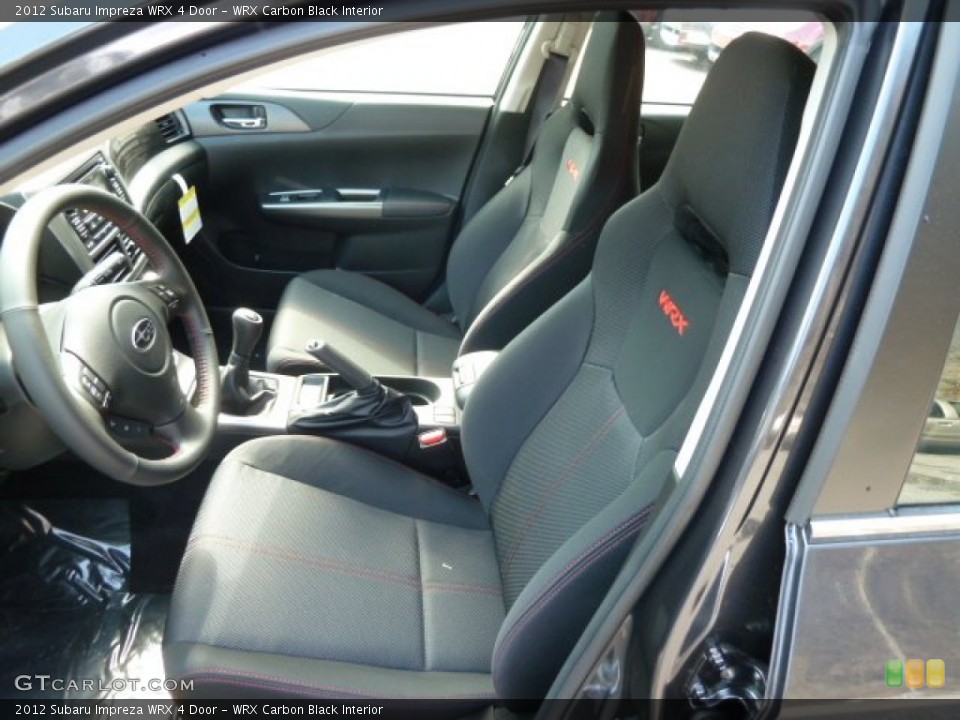 WRX Carbon Black Interior Photo for the 2012 Subaru Impreza WRX 4 Door #63060367