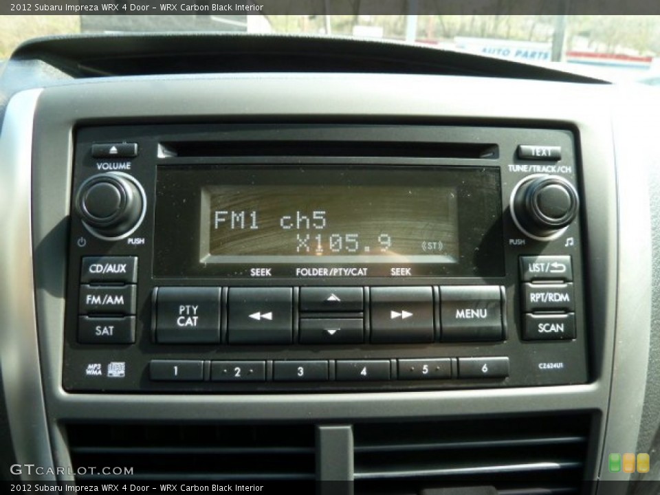 WRX Carbon Black Interior Audio System for the 2012 Subaru Impreza WRX 4 Door #63060409