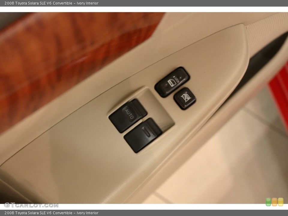 Ivory Interior Controls for the 2008 Toyota Solara SLE V6 Convertible #63062440