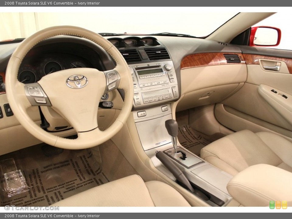 Ivory Interior Prime Interior for the 2008 Toyota Solara SLE V6 Convertible #63062458