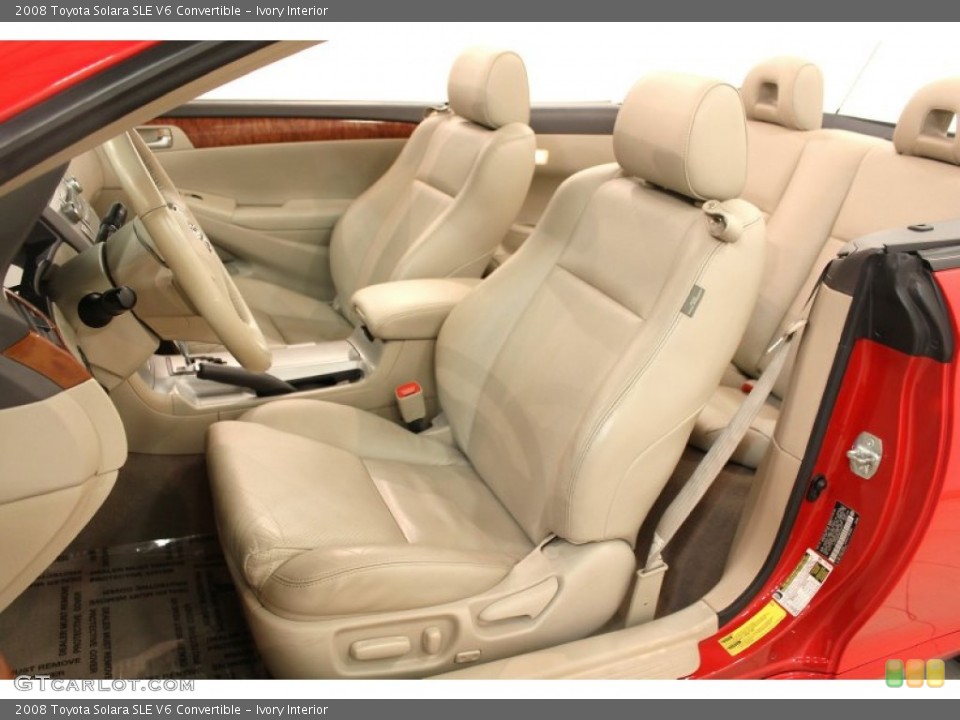 Ivory Interior Front Seat for the 2008 Toyota Solara SLE V6 Convertible #63062473