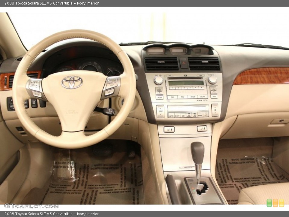 Ivory Interior Dashboard for the 2008 Toyota Solara SLE V6 Convertible #63062581