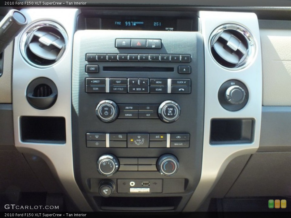 Tan Interior Controls for the 2010 Ford F150 XLT SuperCrew #63062809