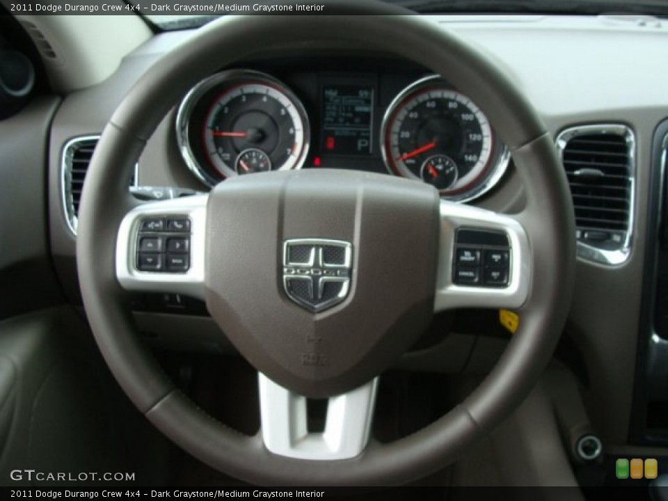 Dark Graystone/Medium Graystone Interior Steering Wheel for the 2011 Dodge Durango Crew 4x4 #63064075