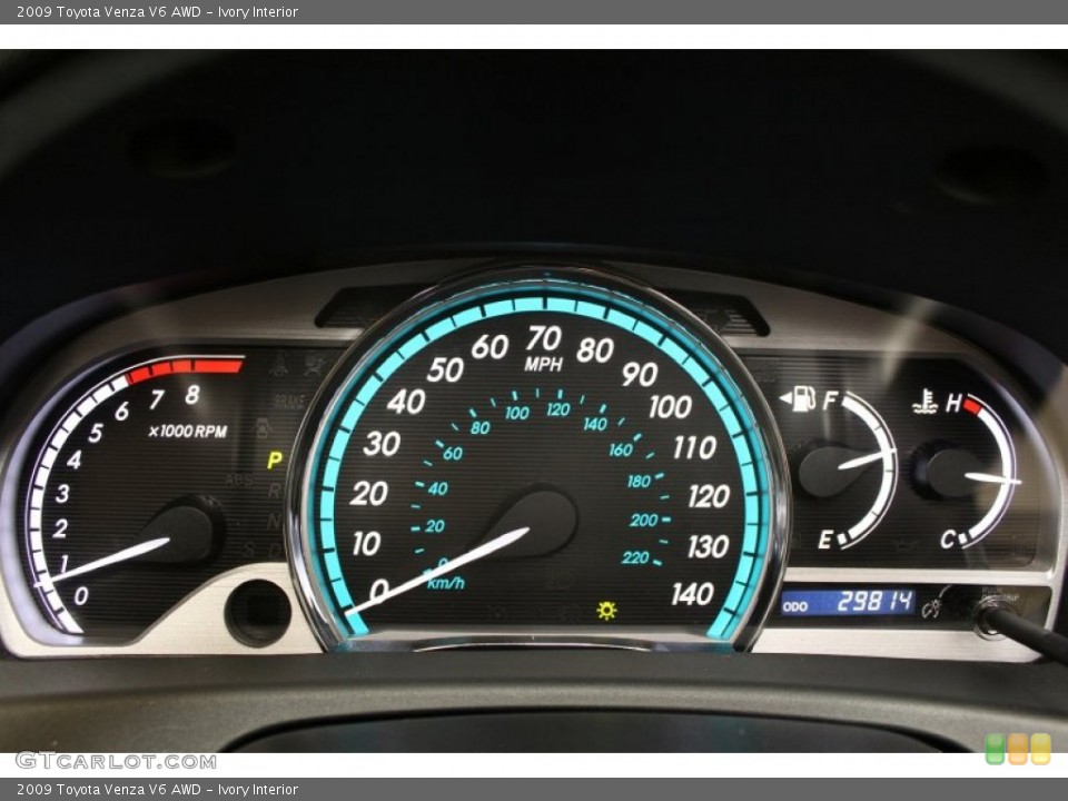 Ivory Interior Gauges for the 2009 Toyota Venza V6 AWD #63064078