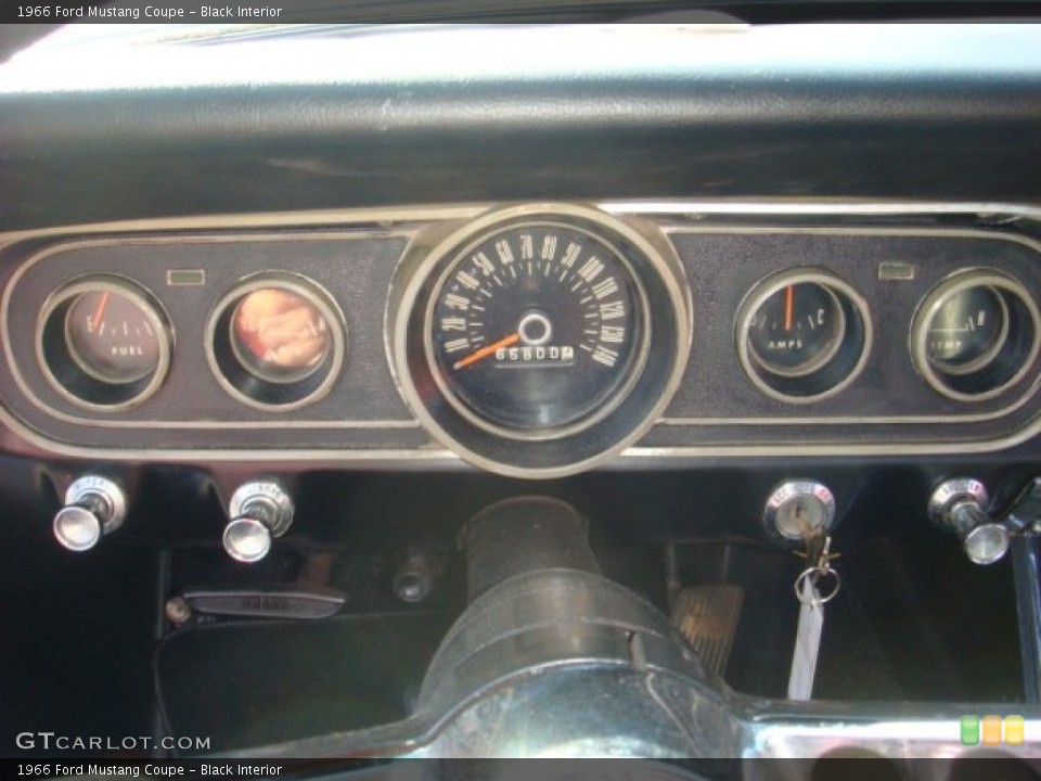 Black Interior Gauges for the 1966 Ford Mustang Coupe #63065110