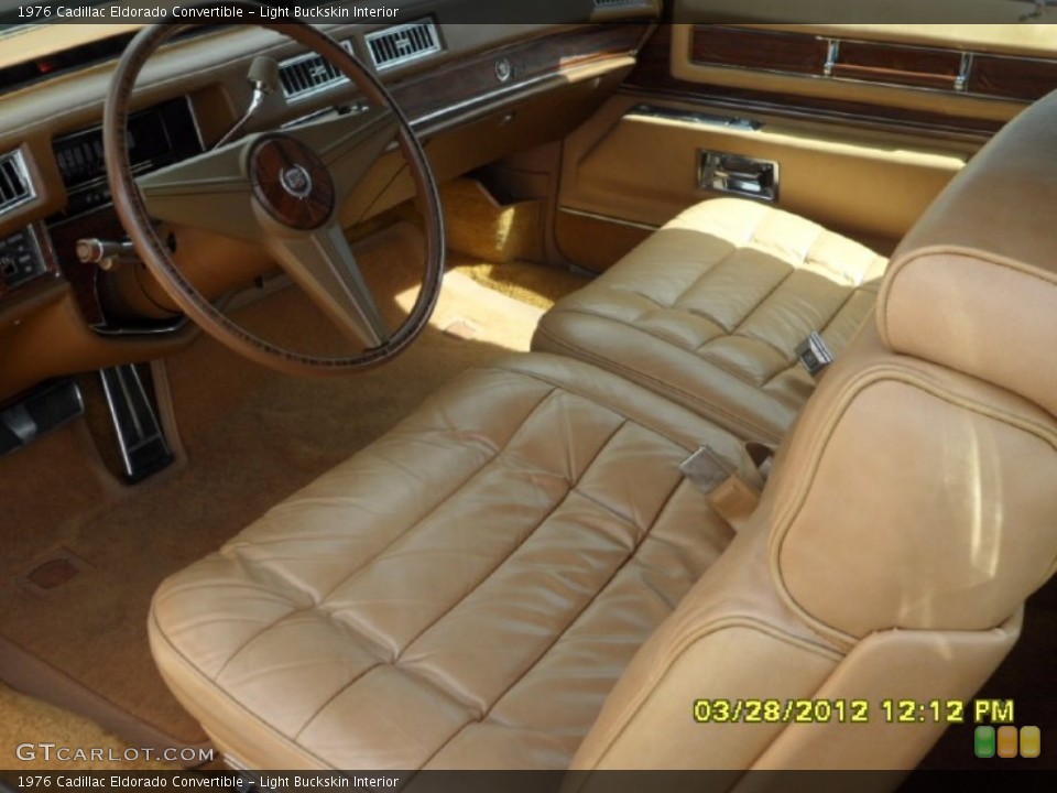 Light Buckskin Interior Photo for the 1976 Cadillac Eldorado Convertible #63066091