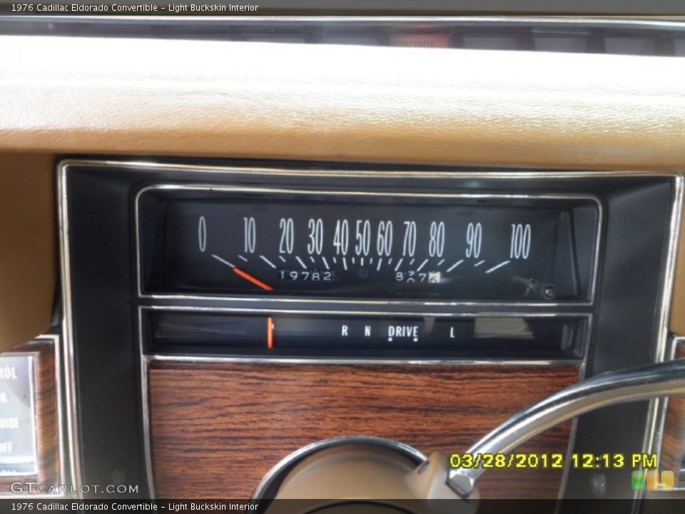 Light Buckskin Interior Gauges for the 1976 Cadillac Eldorado Convertible #63066118