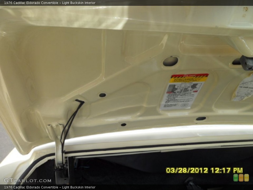 Light Buckskin Interior Trunk for the 1976 Cadillac Eldorado Convertible #63066217
