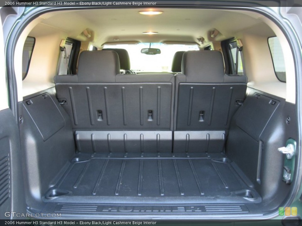 Ebony Black/Light Cashmere Beige Interior Trunk for the 2006 Hummer H3  #63066610