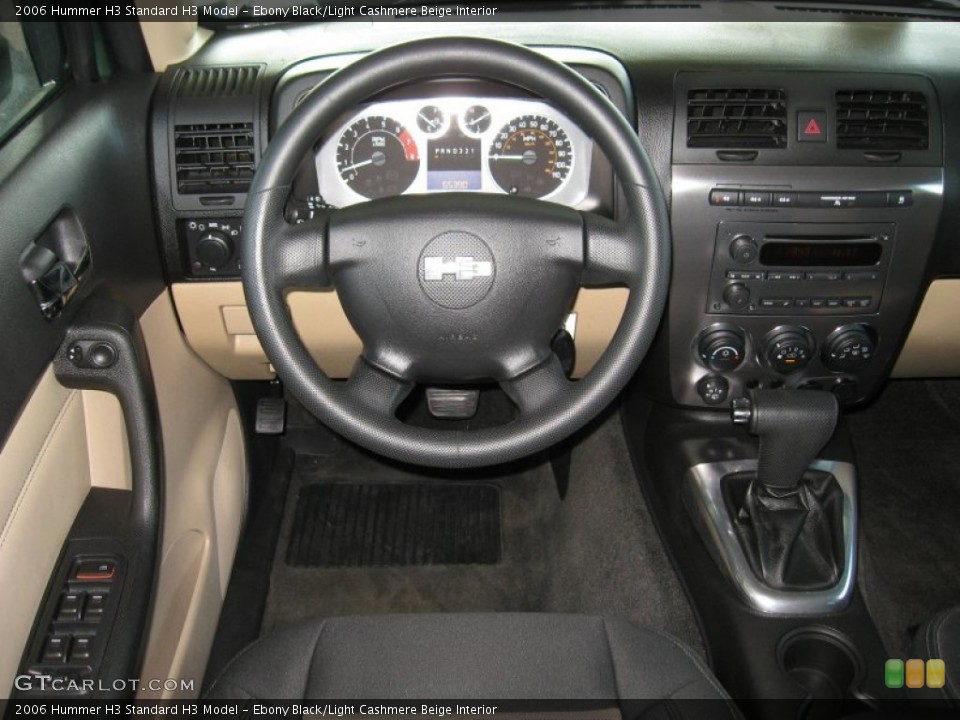 Ebony Black/Light Cashmere Beige Interior Dashboard for the 2006 Hummer H3  #63066721