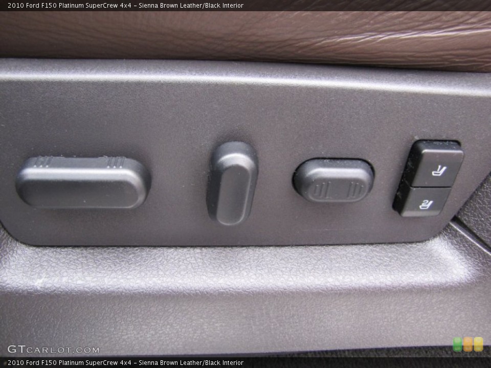 Sienna Brown Leather/Black Interior Controls for the 2010 Ford F150 Platinum SuperCrew 4x4 #63067030