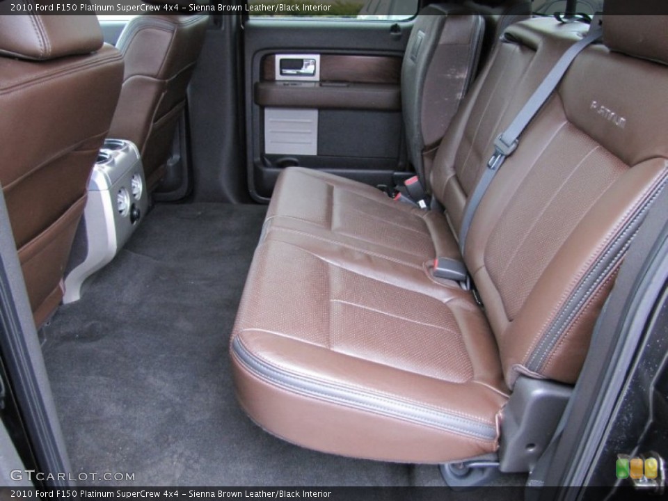 Sienna Brown Leather/Black Interior Rear Seat for the 2010 Ford F150 Platinum SuperCrew 4x4 #63067165