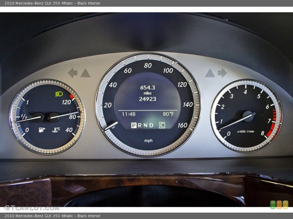 Black Interior Gauges for the 2010 Mercedes-Benz GLK 350 4Matic #63067270