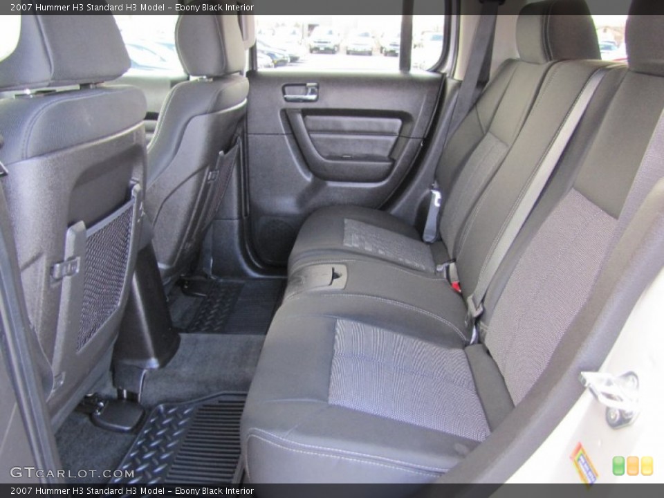 Ebony Black Interior Rear Seat for the 2007 Hummer H3  #63067426