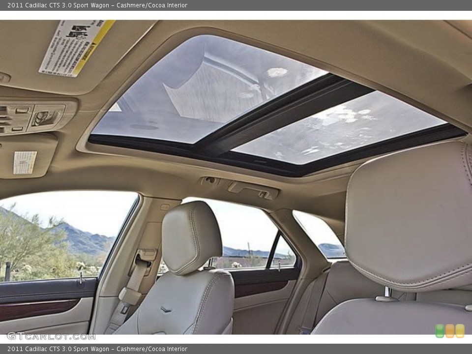 Cashmere/Cocoa Interior Sunroof for the 2011 Cadillac CTS 3.0 Sport Wagon #63068365