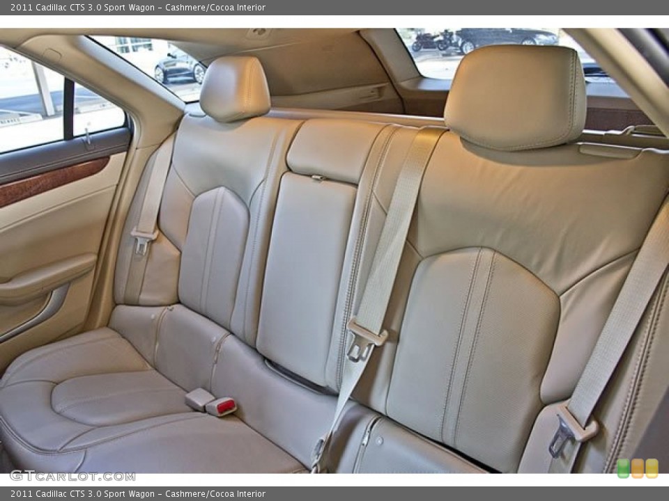 Cashmere/Cocoa Interior Rear Seat for the 2011 Cadillac CTS 3.0 Sport Wagon #63068383