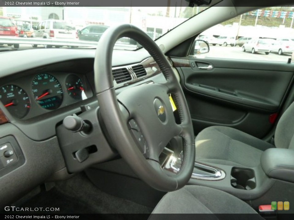 Ebony Interior Steering Wheel for the 2012 Chevrolet Impala LS #63068472