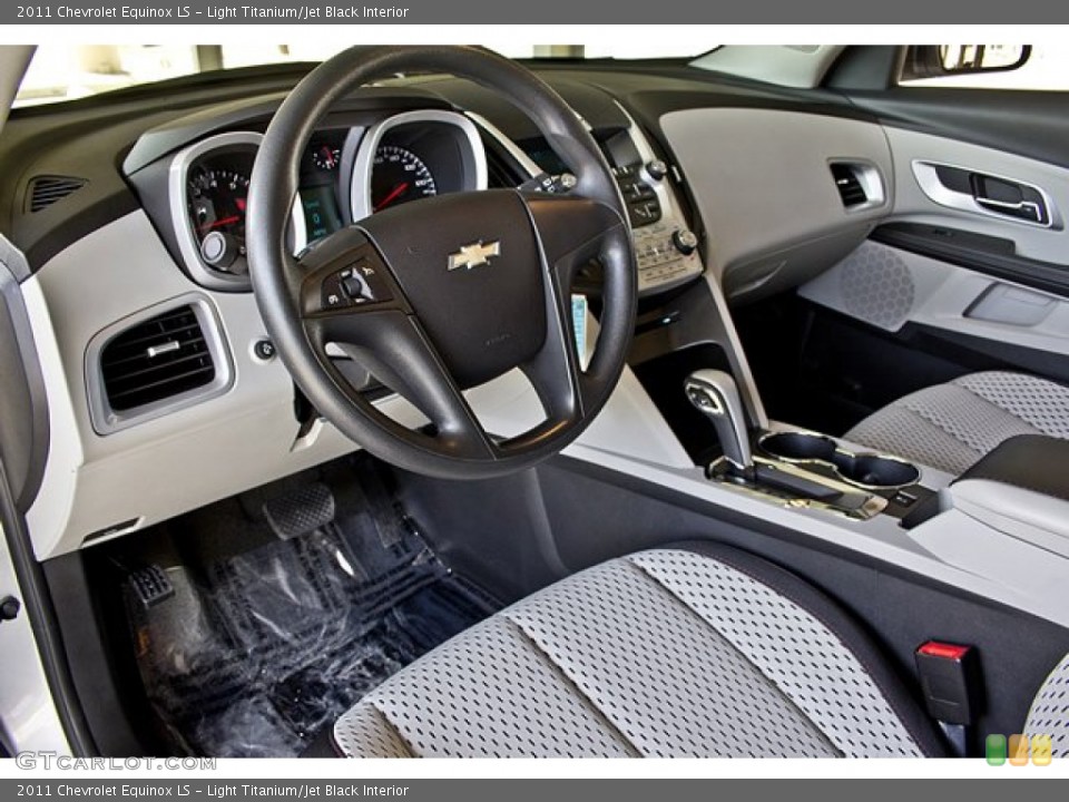 Light Titanium/Jet Black Interior Prime Interior for the 2011 Chevrolet Equinox LS #63068521