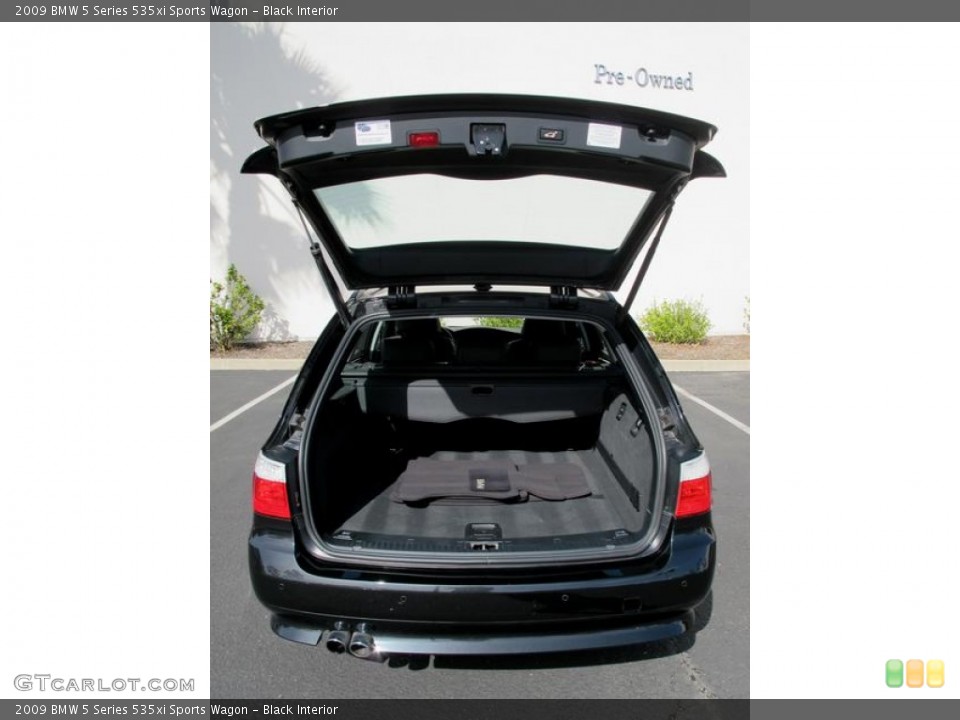 Black Interior Trunk for the 2009 BMW 5 Series 535xi Sports Wagon #63068746