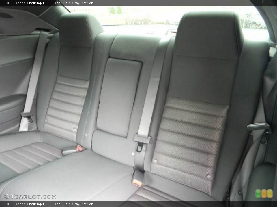Dark Slate Gray Interior Rear Seat for the 2010 Dodge Challenger SE #63070107