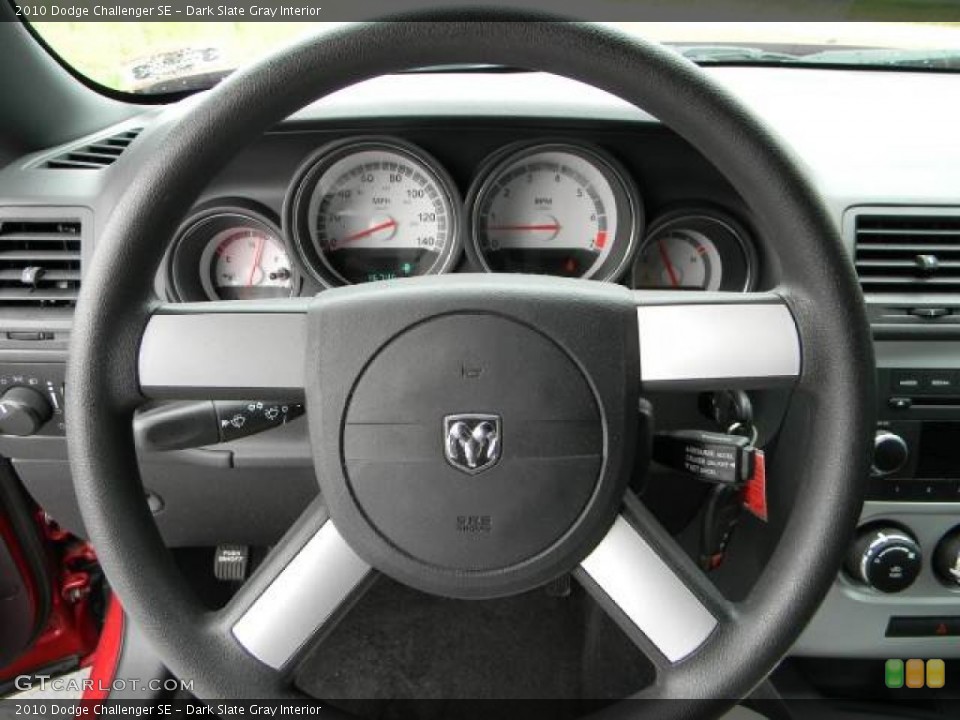 Dark Slate Gray Interior Steering Wheel for the 2010 Dodge Challenger SE #63070187
