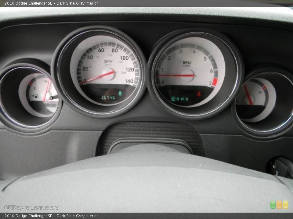 Dark Slate Gray Interior Gauges for the 2010 Dodge Challenger SE #63070196