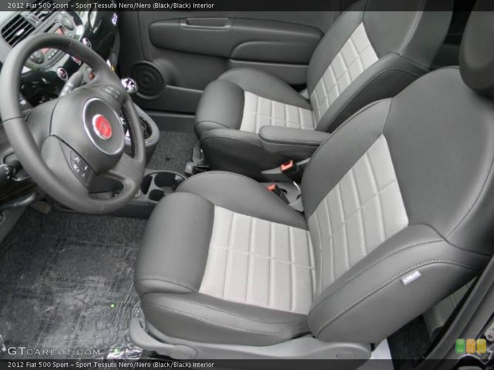 Sport Tessuto Nero/Nero (Black/Black) Interior Photo for the 2012 Fiat 500 Sport #63070597