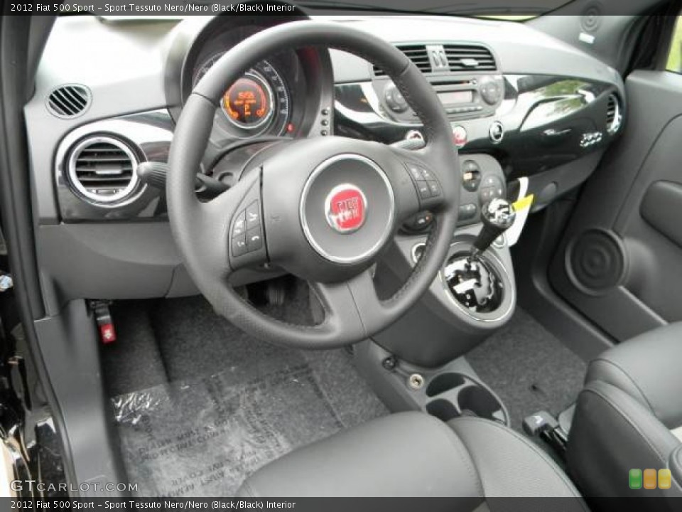 Sport Tessuto Nero/Nero (Black/Black) Interior Dashboard for the 2012 Fiat 500 Sport #63070605