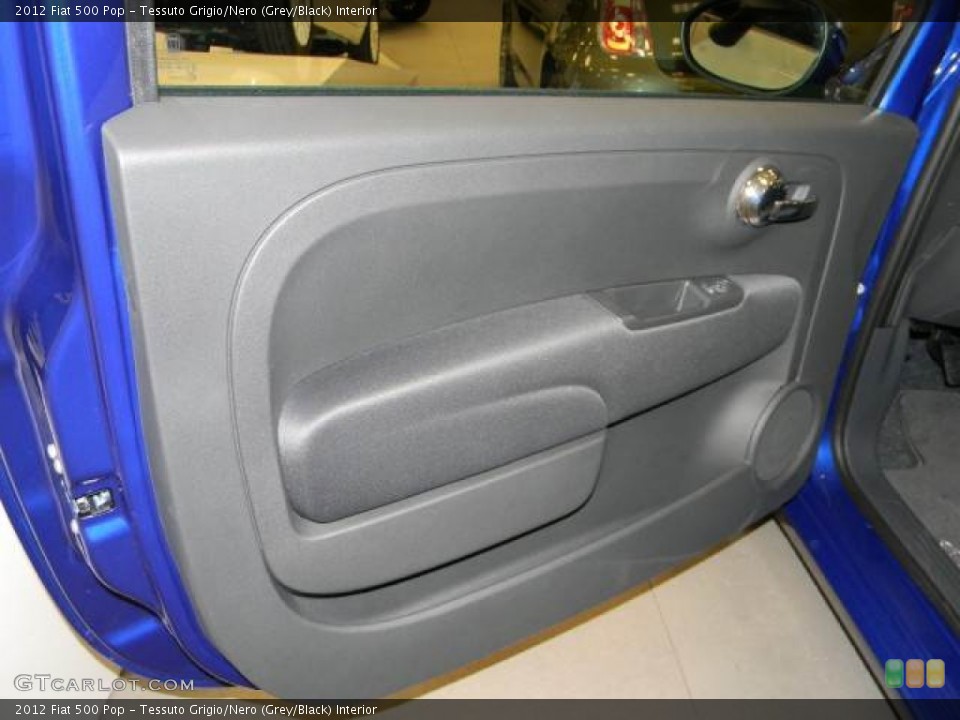 Tessuto Grigio/Nero (Grey/Black) Interior Door Panel for the 2012 Fiat 500 Pop #63070971