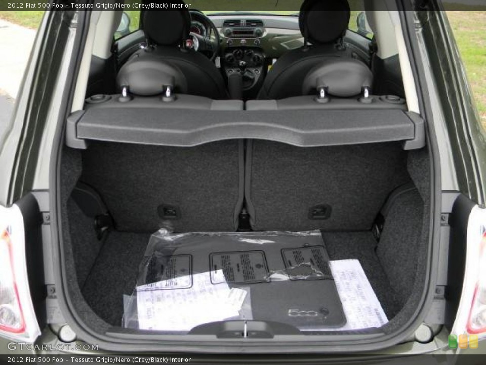 Tessuto Grigio/Nero (Grey/Black) Interior Trunk for the 2012 Fiat 500 Pop #63071171