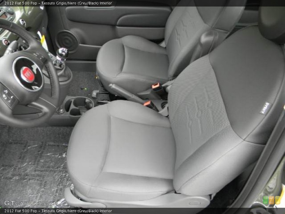 Tessuto Grigio/Nero (Grey/Black) Interior Front Seat for the 2012 Fiat 500 Pop #63071198