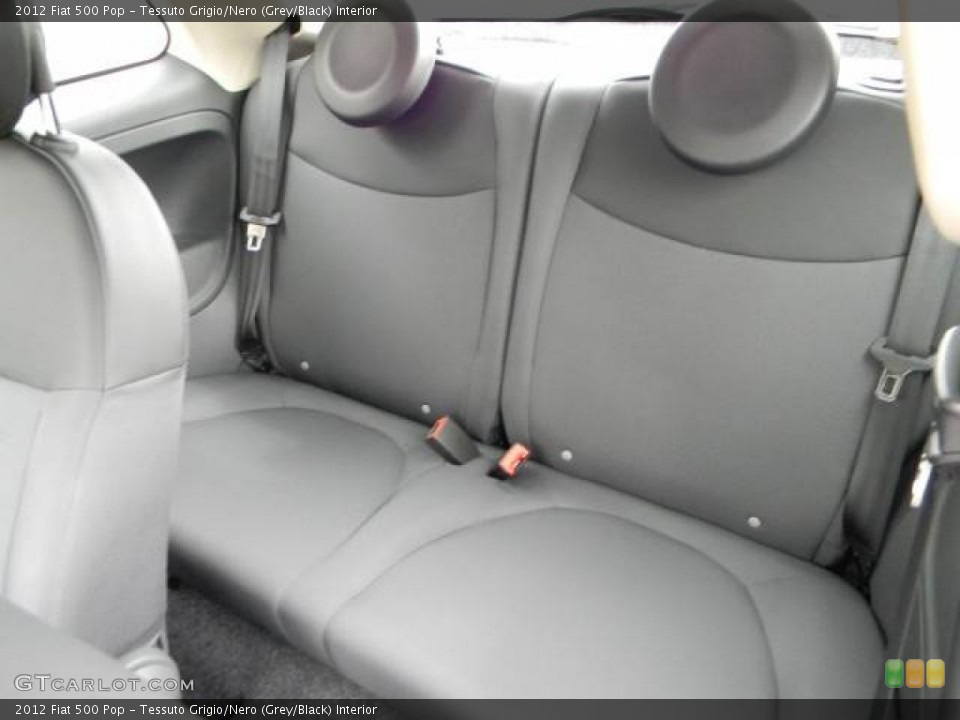 Tessuto Grigio/Nero (Grey/Black) Interior Rear Seat for the 2012 Fiat 500 Pop #63071207