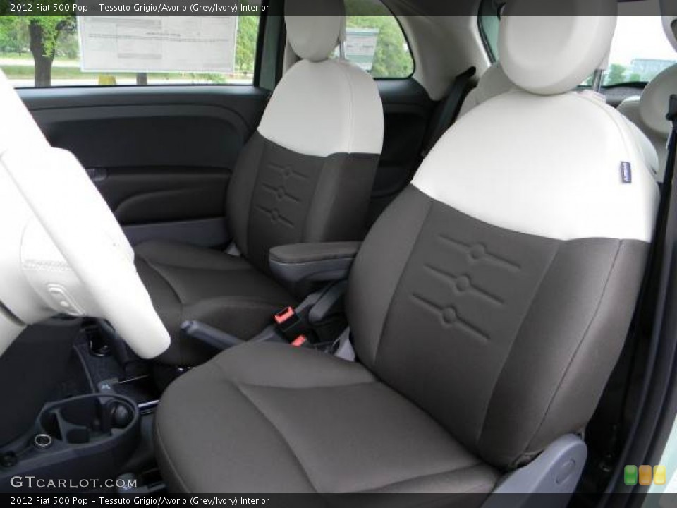 Tessuto Grigio/Avorio (Grey/Ivory) Interior Photo for the 2012 Fiat 500 Pop #63071375