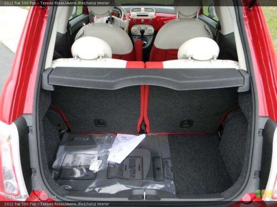 Tessuto Rosso/Avorio (Red/Ivory) Interior Trunk for the 2012 Fiat 500 Pop #63071600