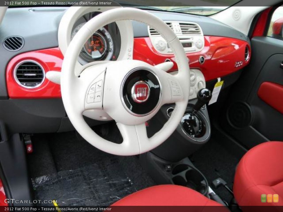 Tessuto Rosso/Avorio (Red/Ivory) Interior Dashboard for the 2012 Fiat 500 Pop #63071609
