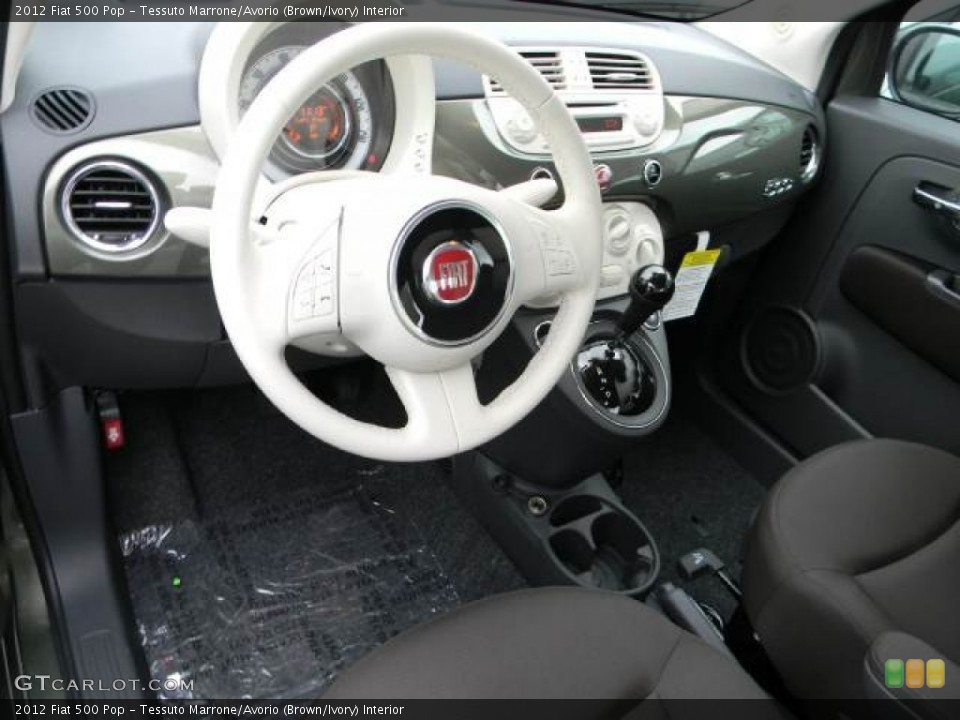 Tessuto Marrone/Avorio (Brown/Ivory) Interior Dashboard for the 2012 Fiat 500 Pop #63071678