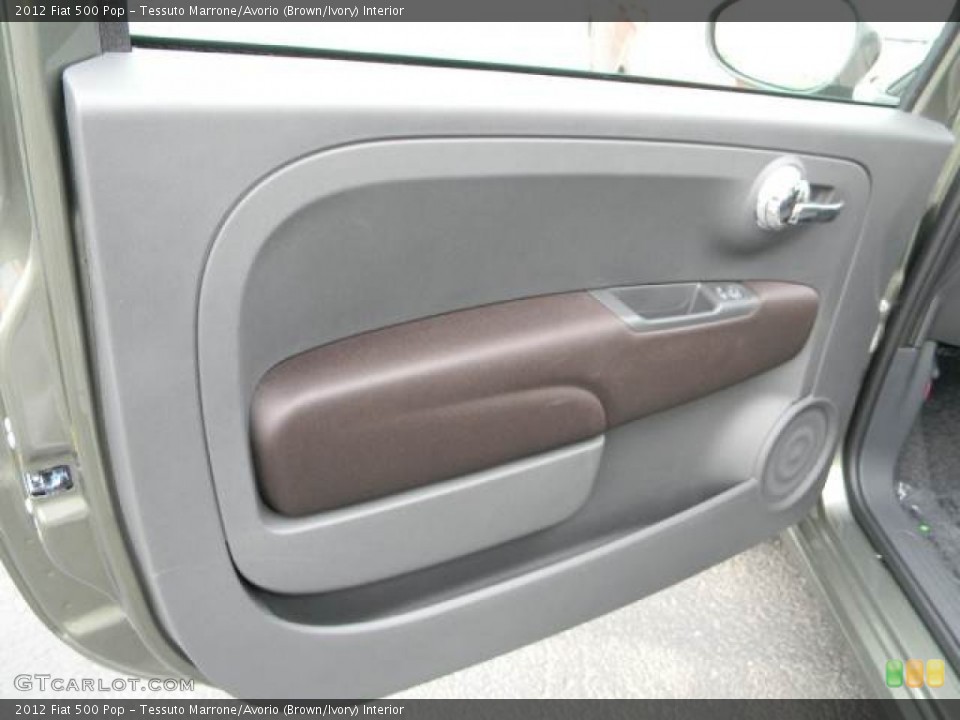 Tessuto Marrone/Avorio (Brown/Ivory) Interior Door Panel for the 2012 Fiat 500 Pop #63071693