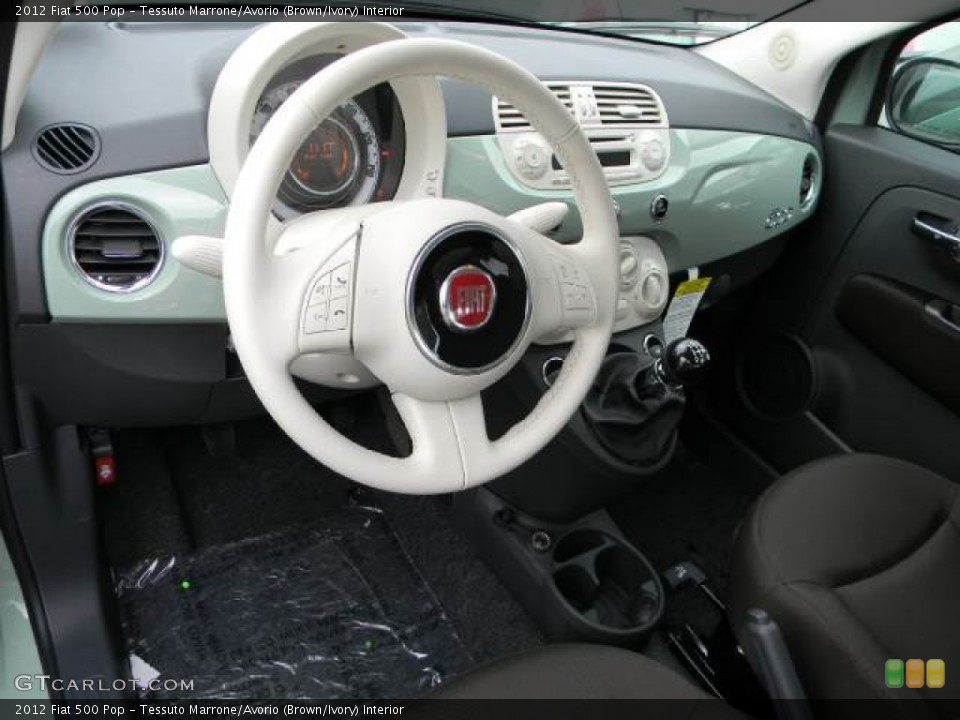 Tessuto Marrone/Avorio (Brown/Ivory) Interior Dashboard for the 2012 Fiat 500 Pop #63071924