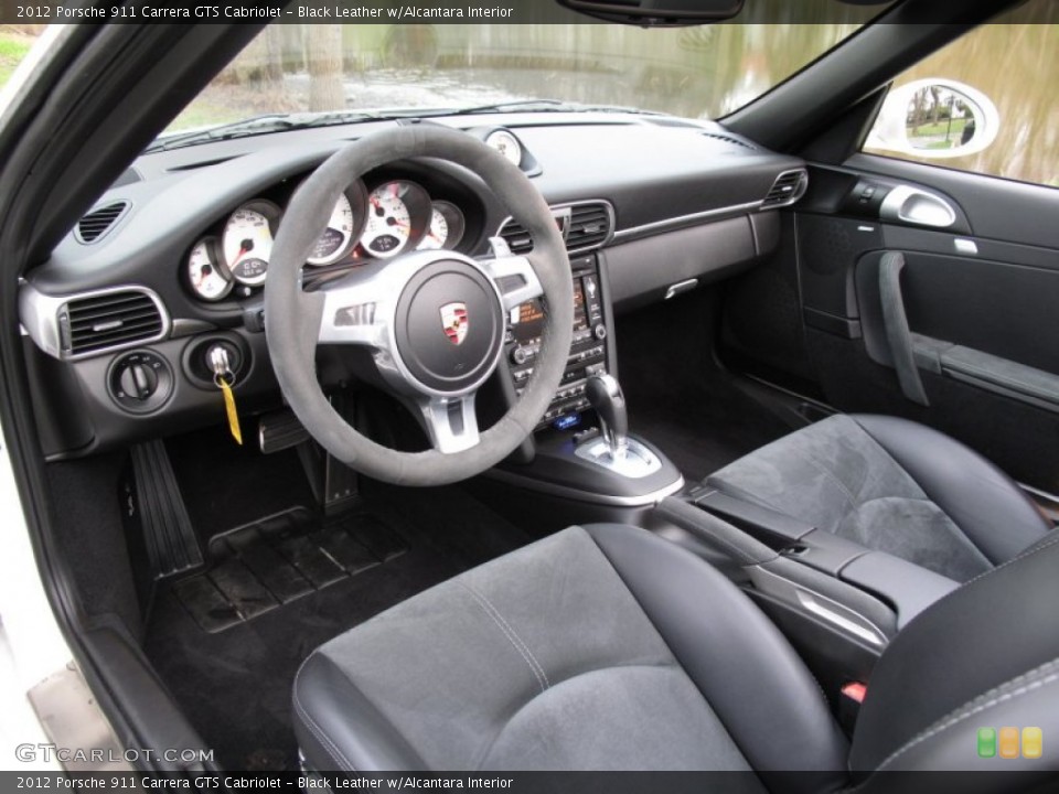 Black Leather w/Alcantara Interior Photo for the 2012 Porsche 911 Carrera GTS Cabriolet #63071945