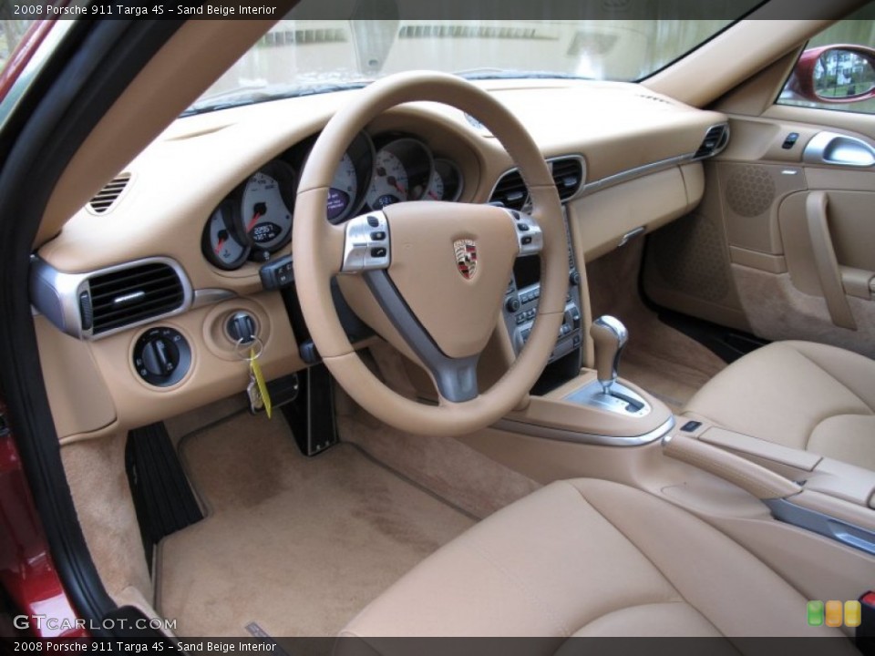 Sand Beige Interior Photo for the 2008 Porsche 911 Targa 4S #63072185