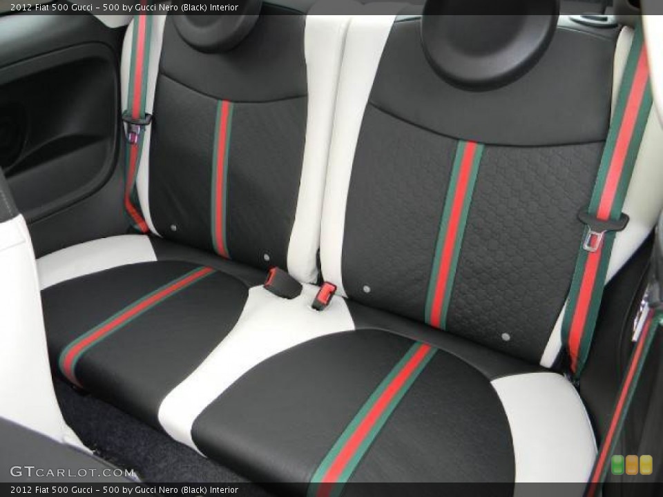 500 by Gucci Nero (Black) Interior Rear Seat for the 2012 Fiat 500 Gucci #63072203