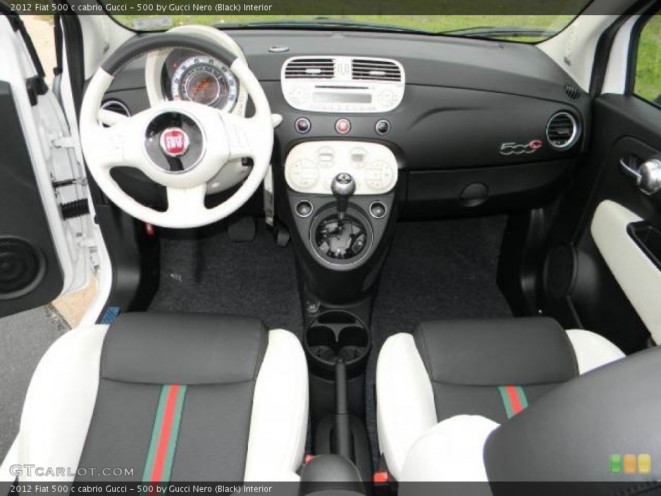 500 by Gucci Nero (Black) Interior Dashboard for the 2012 Fiat 500 c cabrio Gucci #63072341